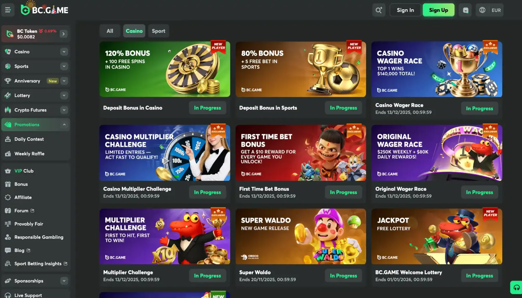 BC.GAME casino cover