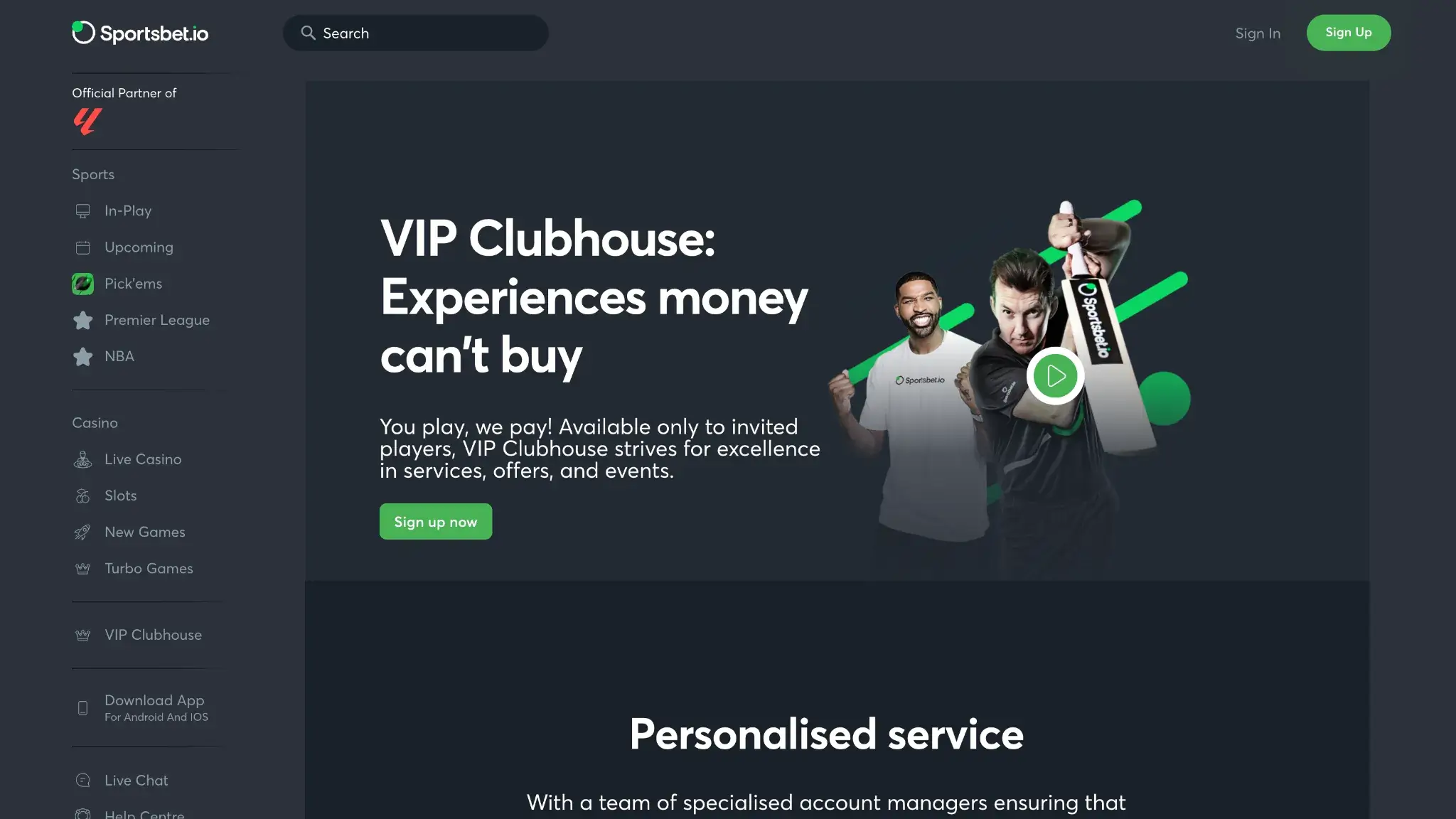 sportsbet io vip and loyalty rewards